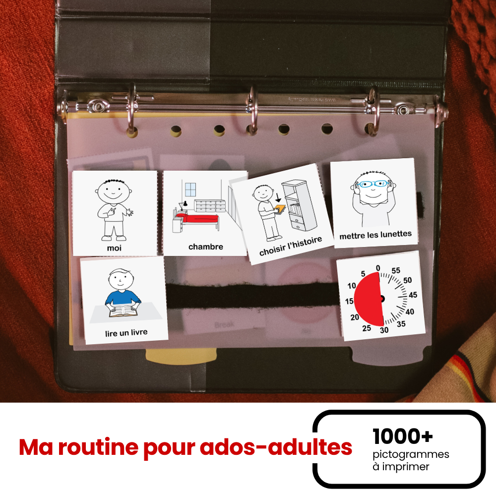 Ma routine pour ados-adultes – Plus de 1 000 pictogrammes à imprimer