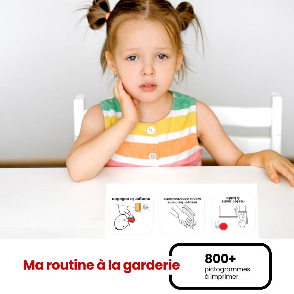 Ma routine à la garderie – Plus de 800 pictogrammes à imprimer